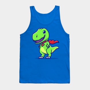 Cute Tyrannosaurus Super Cartoon Tank Top